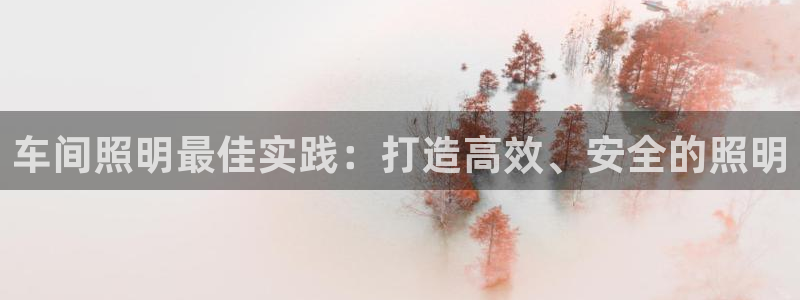 车间照明最佳实践：打造高效、安全的照明