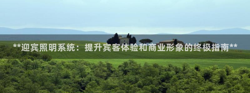 **迎宾照明系统：提升宾客体验和商业形象的终极指南**