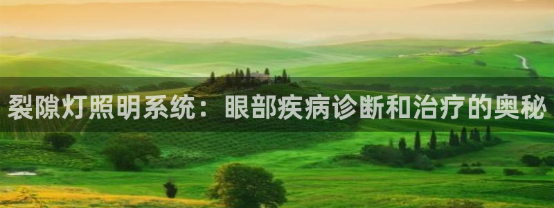 裂隙灯照明系统：眼部疾病诊断和治疗的奥秘