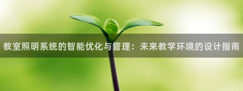 教室照明系统的智能优化与管理：未来教学环境的设计指南